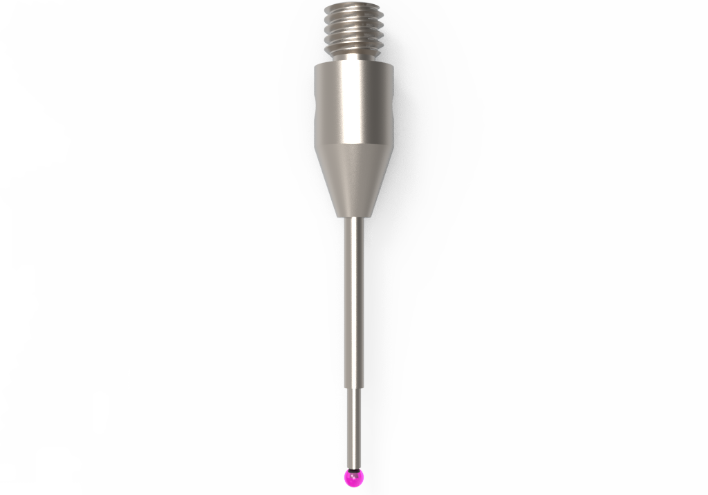 ITP Straight Styli - Type B - Ruby Ball - M3 Thread x 21.5mm Overall Length - THM3010H4021