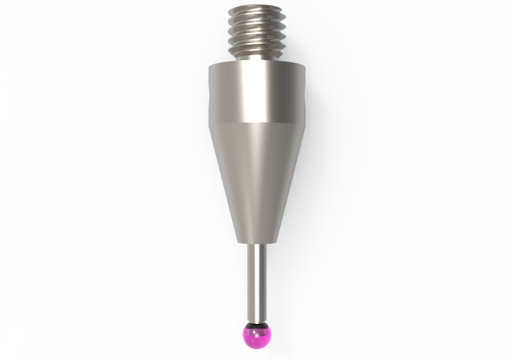 ITP Straight Styli - Type A - Ruby Ball - M3 XXT Thread x 14mm Overall Length - THM301505014