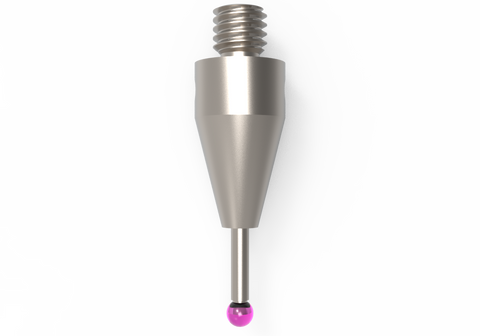 ITP Straight Styli - Type A - Ruby Ball - M3 XXT Thread x 14mm Overall Length - THM301505014