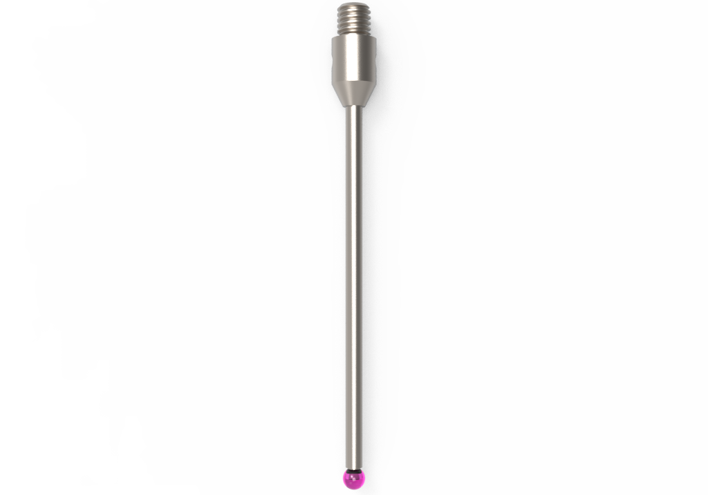 ITP Straight Styli - Type A - Ruby Ball - M3 Thread x 40mm Overall Length - THM302004040