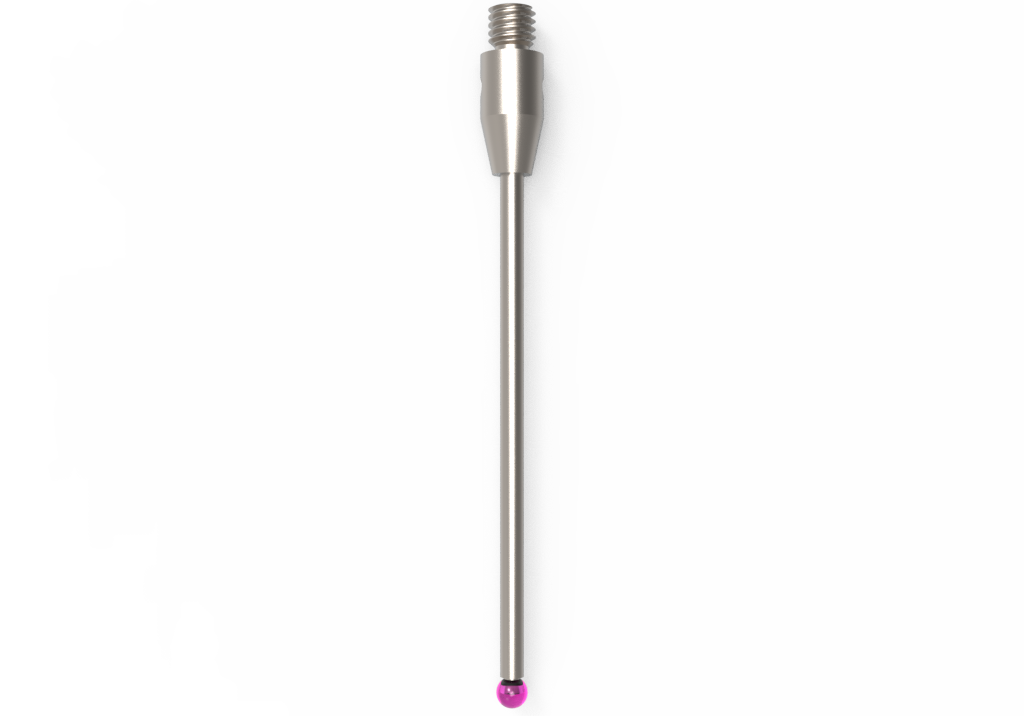 ITP Straight Styli - Type A - Ruby Ball - M3 Thread x 41mm Overall Length - THM302004041