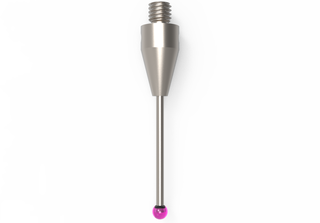 ITP Straight Styli - Type A - Ruby Ball - M3 XXT Thread x 25mm Overall Length - THM302005025