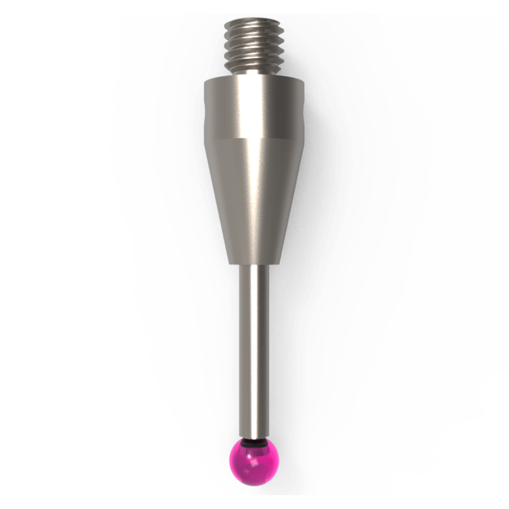 ITP Straight Styli - Type A - Ruby Ball - M3 XXT Thread x 20mm Overall Length - THM302505020