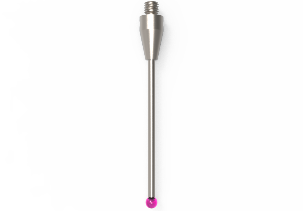 ITP Straight Styli - Type A - Ruby Ball - M3 XXT Thread x 40mm Overall Length - THM302505040