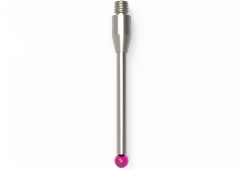 ITP Straight Styli - Type A - Ruby Ball - M3 Thread x 31.5mm Overall Length - THM303004031
