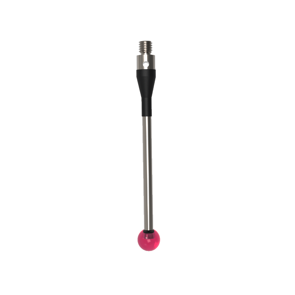 ITP Straight Styli - Type A - Ruby Ball - M3 Thread x 42.5mm Overall Length - THM3050H4042