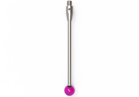 ITP Straight Styli - Type A - Ruby Ball - M3 Thread x 50mm Overall Length - THM306004050