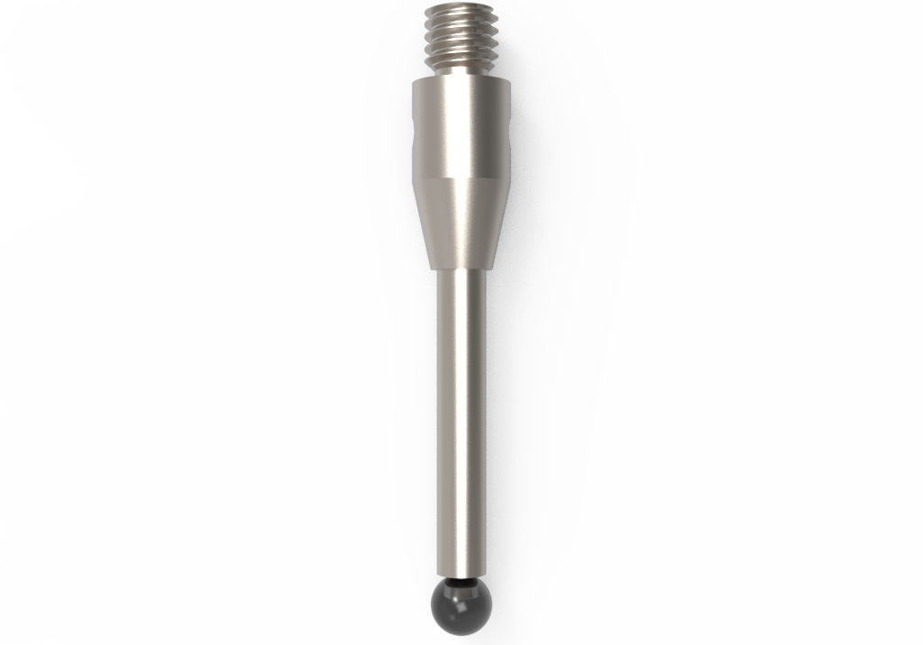 ITP Straight Styli - Type A - Silicon Nitride Ball - M3 Thread x 22.25mm Overall Length - THM3S2504022