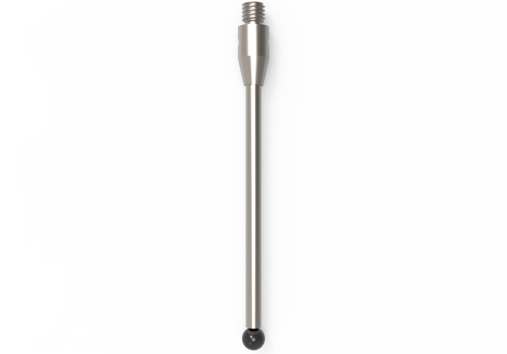 ITP Straight Styli - Type A - Silicon Nitride Ball - M3 Thread x 41.5mm Overall Length - THM3S3004041