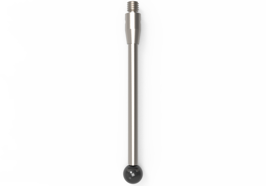 ITP Straight Styli - Type A - Silicon Nitride Ball - M3 Thread x 42.5mm Overall Length - THM3S5004042