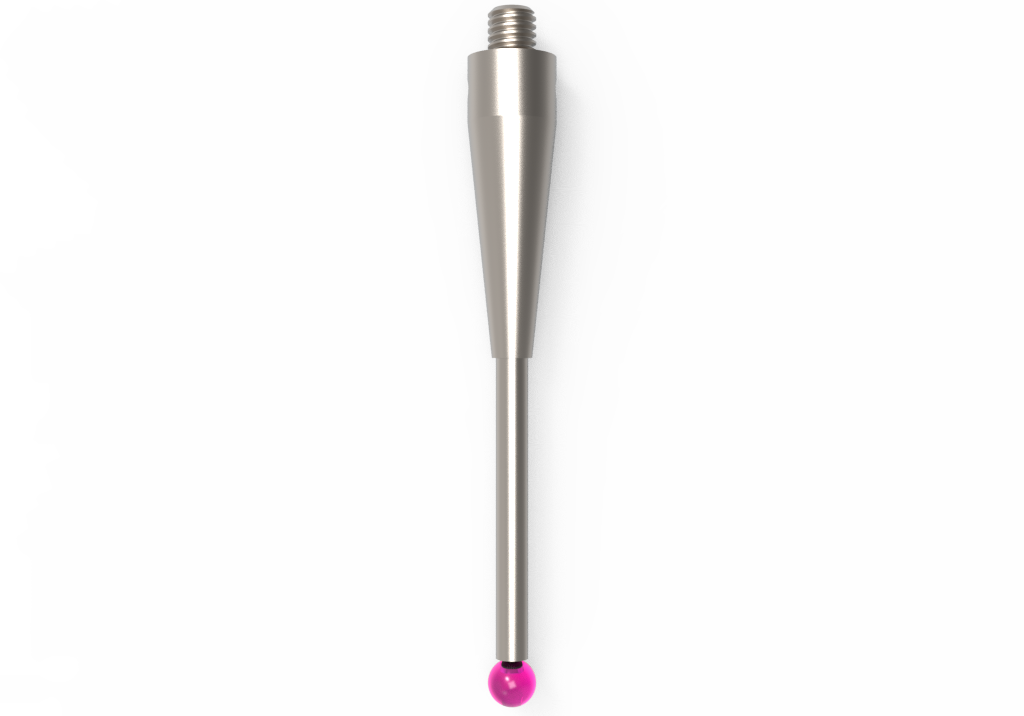 ITP Straight Styli - Type A - Ruby Ball - M3 Thread x 40mm Overall Length - THM3Z3005040