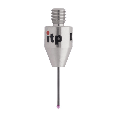 ITP Straight Styli - Type A - Ruby Ball - M4 Thread x 20.5mm Overall Length - THM4010R7020