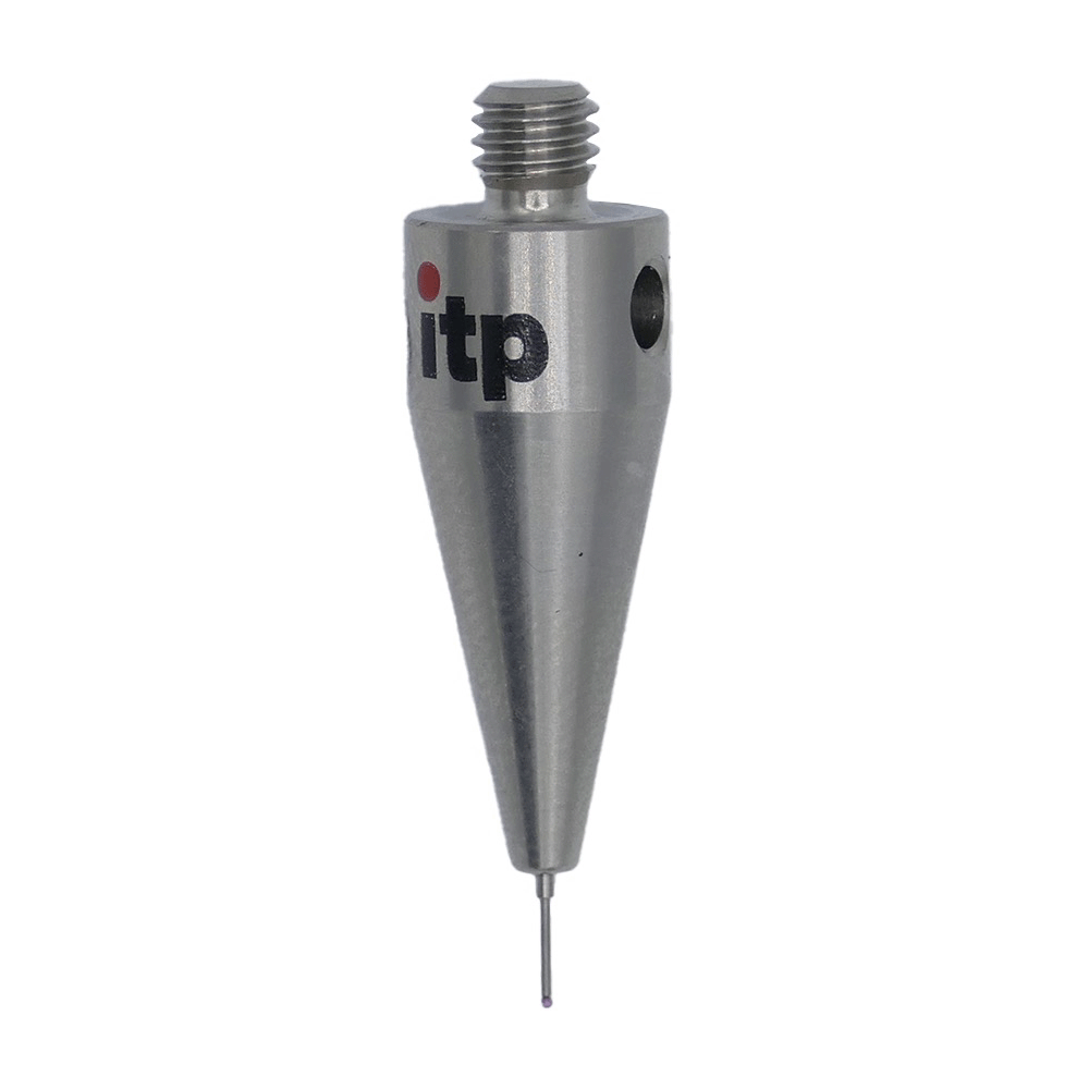 ITP Straight Styli - Type B - Ruby Ball - M5 Thread x 30.25mm Overall Length - THM500510030