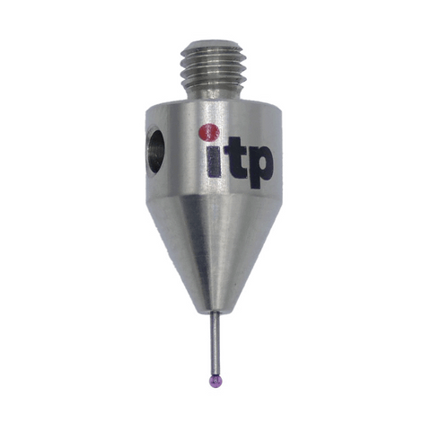 ITP Straight Styli - Type A - Ruby Ball - M5 Thread x 20.5mm Overall Length - THM501010020