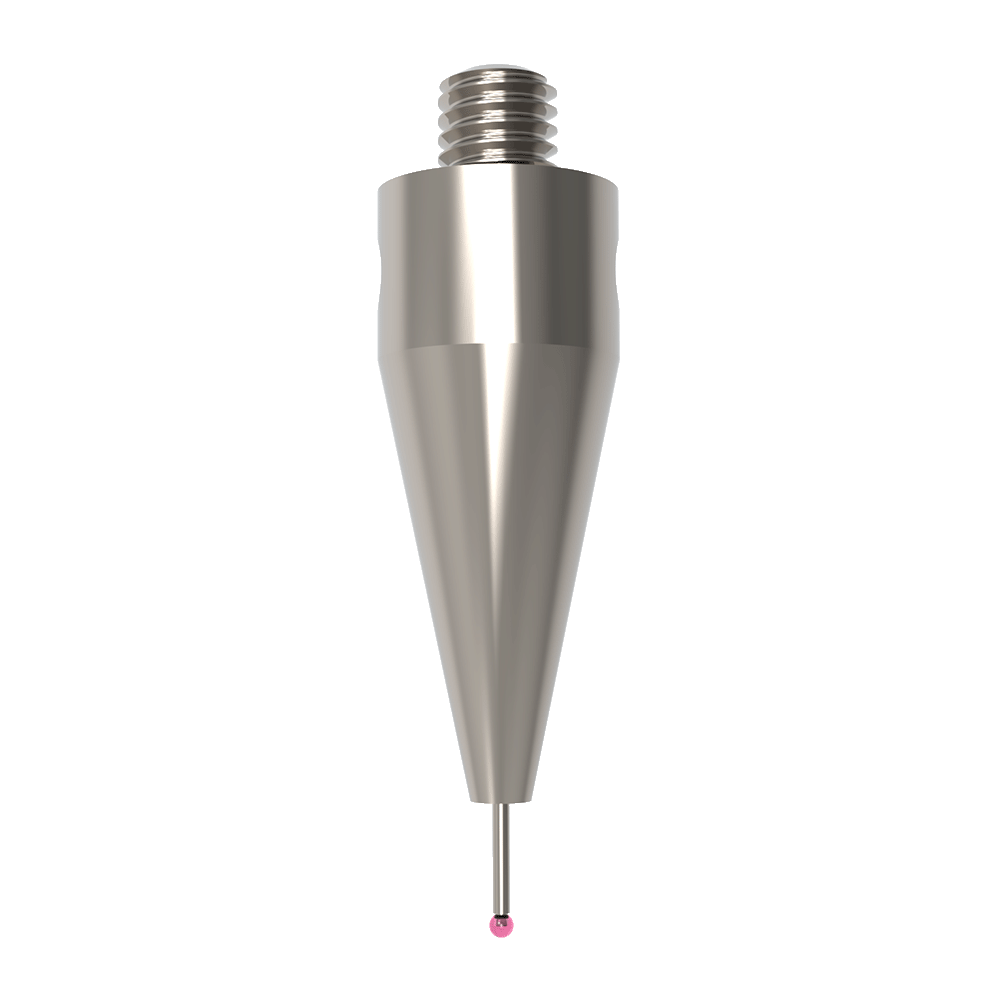 ITP Straight Styli - Type A - Ruby Ball - M5 Thread x 30.5mm Overall Length - THM501010030