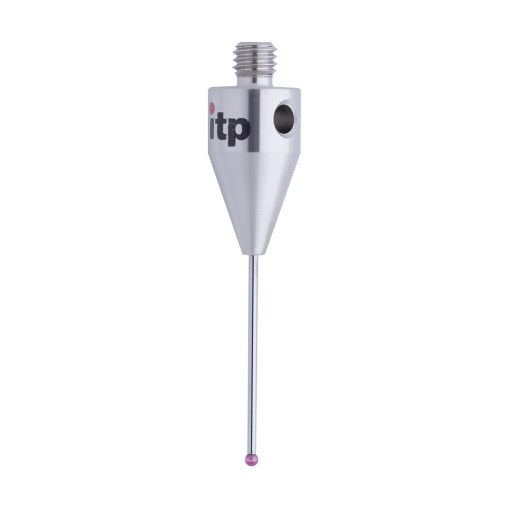 ITP Straight Styli - Type A - Ruby Ball - M5 Thread x 40.75mm Overall Length - THM501510040