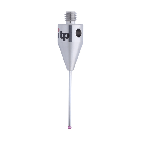 ITP Straight Styli - Type A - Ruby Ball - M5 Thread x 40.75mm Overall Length - THM501510040