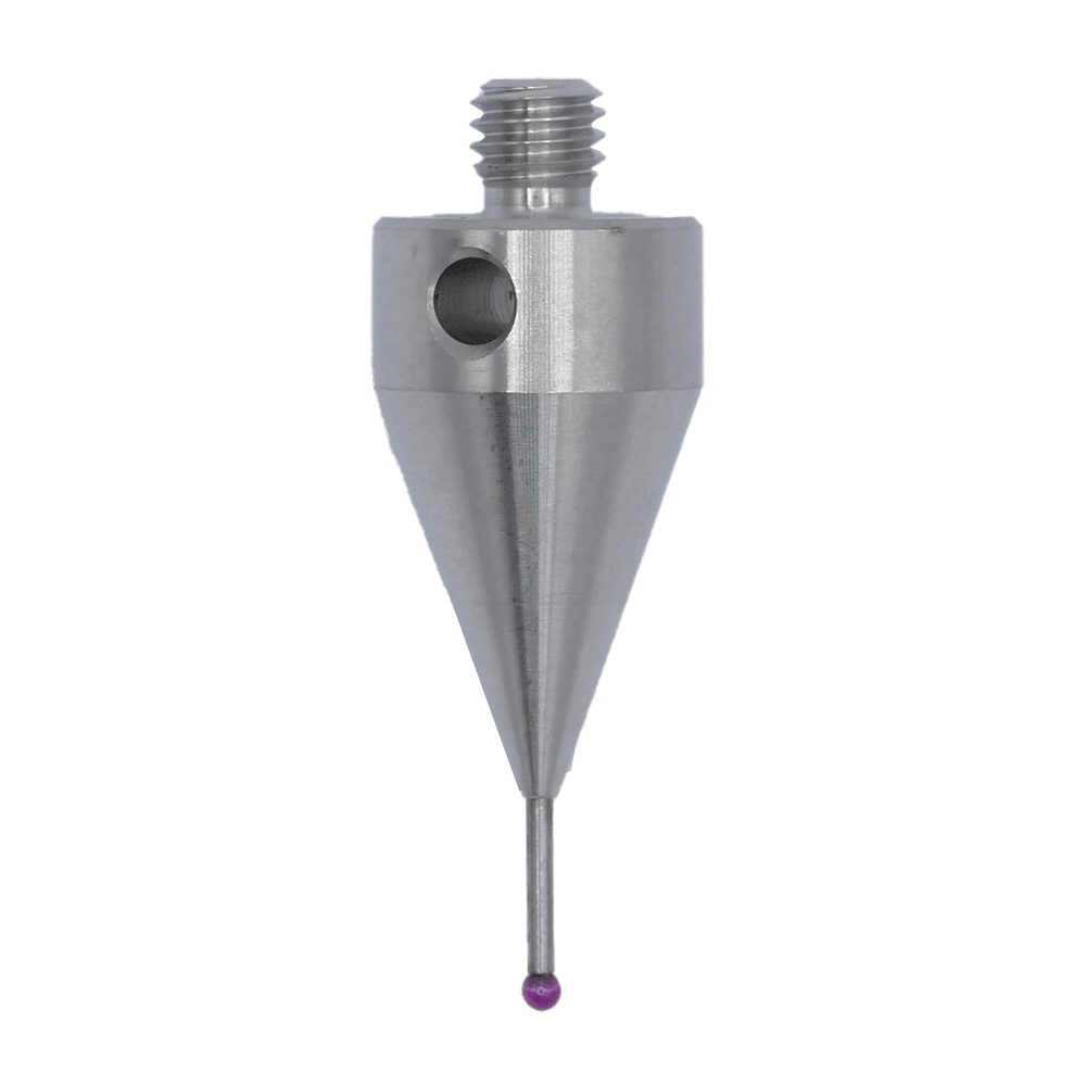 ITP Straight Styli - Type A - Ruby Ball - M5 Thread x 28.75mm Overall Length - THM501512028