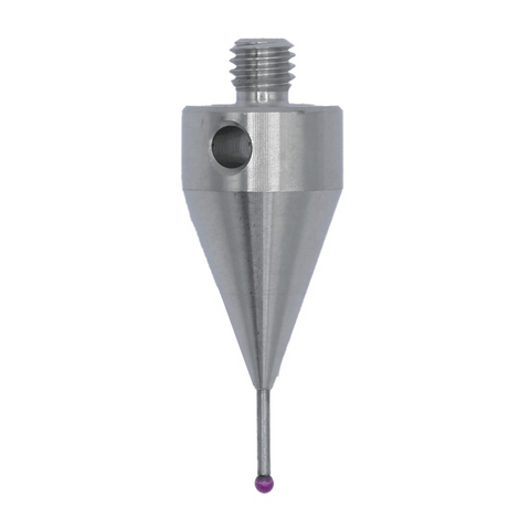 ITP Straight Styli - Type A - Ruby Ball - M5 Thread x 28.75mm Overall Length - THM501512028