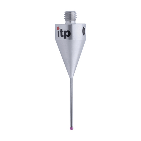 ITP Straight Styli - Type A - Ruby Ball - M5 Thread x 40.75mm Overall Length - THM501512040