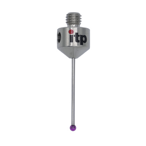 ITP Straight Styli - Type A - Ruby Ball - M5 Thread x 31mm Overall Length - THM502010031