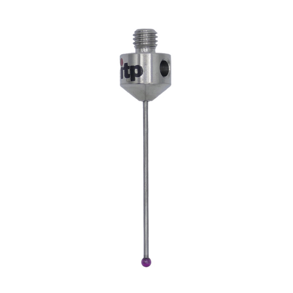 ITP Straight Styli - Type A - Ruby Ball - M5 Thread x 41mm Overall Length - THM502010041