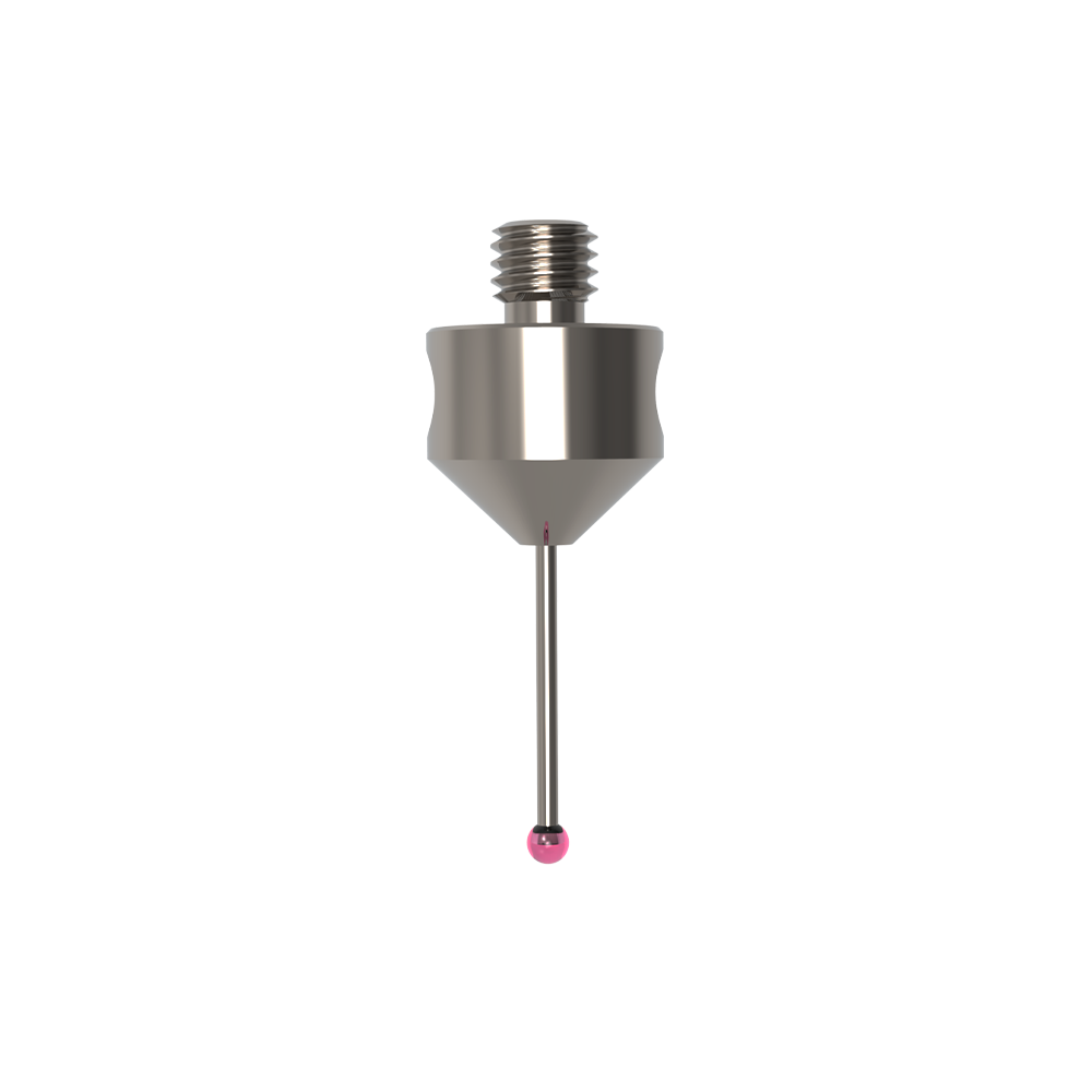 ITP Straight Styli - Type A - Ruby Ball - M5 Thread x 25mm Overall Length - THM502011025