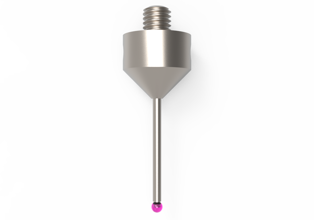ITP Straight Styli - Type A - Ruby Ball - M5 Thread x 31mm Overall Length - THM502012030