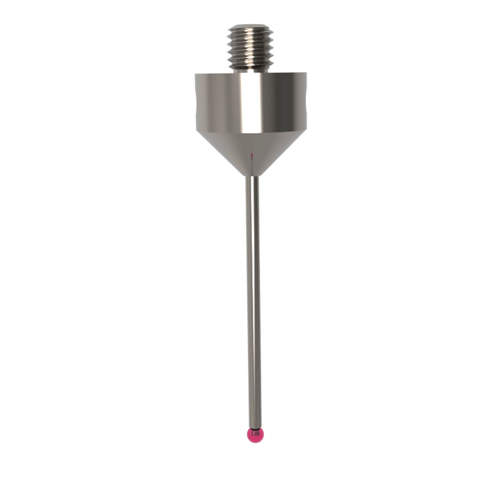 ITP Straight Styli - Type A - Ruby Ball - M5 Thread x 42mm Overall Length - THM502012041