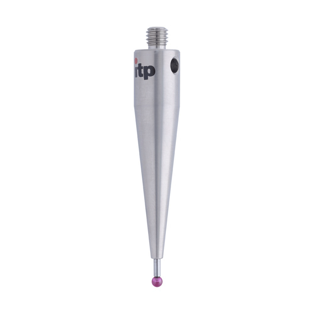 ITP Straight Styli - Type A - Ruby Ball - M5 Thread x 51.25mm Overall Length - THM502510051