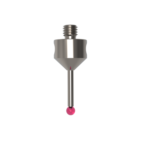 ITP Straight Styli - Type A - Ruby Ball - M5 Thread x 25mm Overall Length - THM503011025