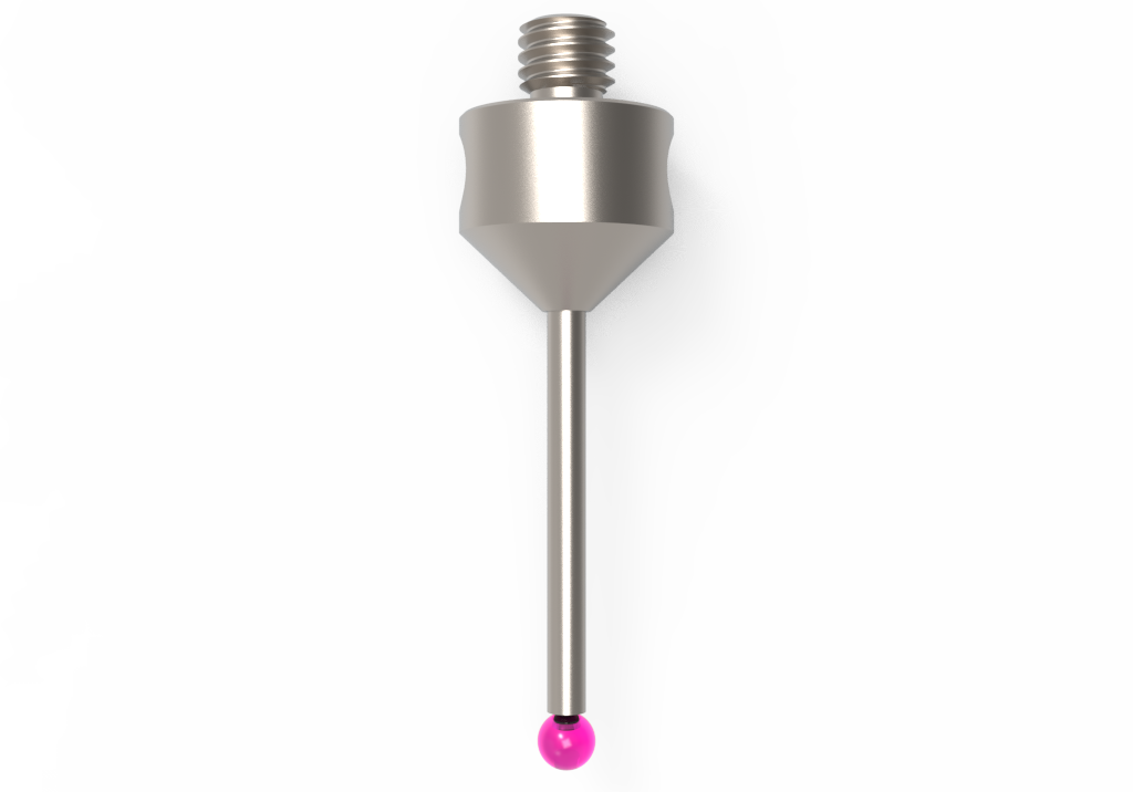 ITP Straight Styli - Type A - Ruby Ball - M5 Thread x 33.5mm Overall Length - THM503011033