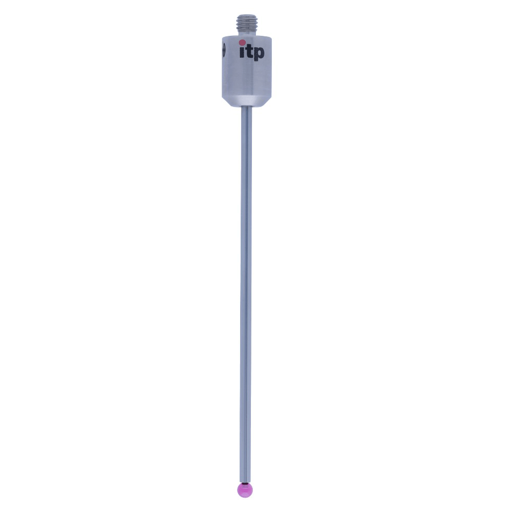 ITP Straight Styli - Type A - Ruby Ball - M5 Thread x 100mm Overall Length - THM503511100