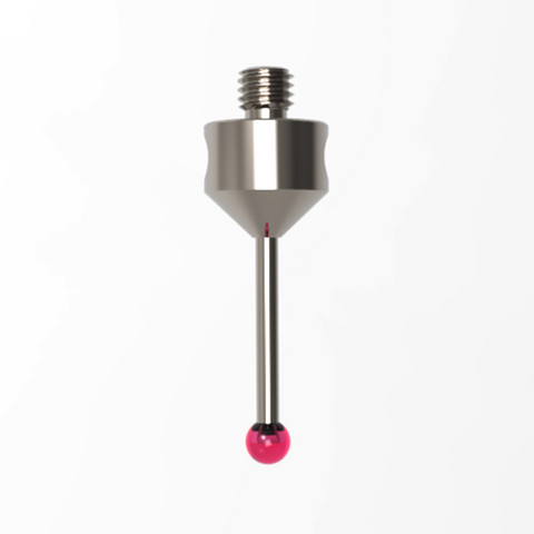 ITP Straight Styli - Type A - Ruby Ball - M5 Thread x 30mm Overall Length - THM504011030