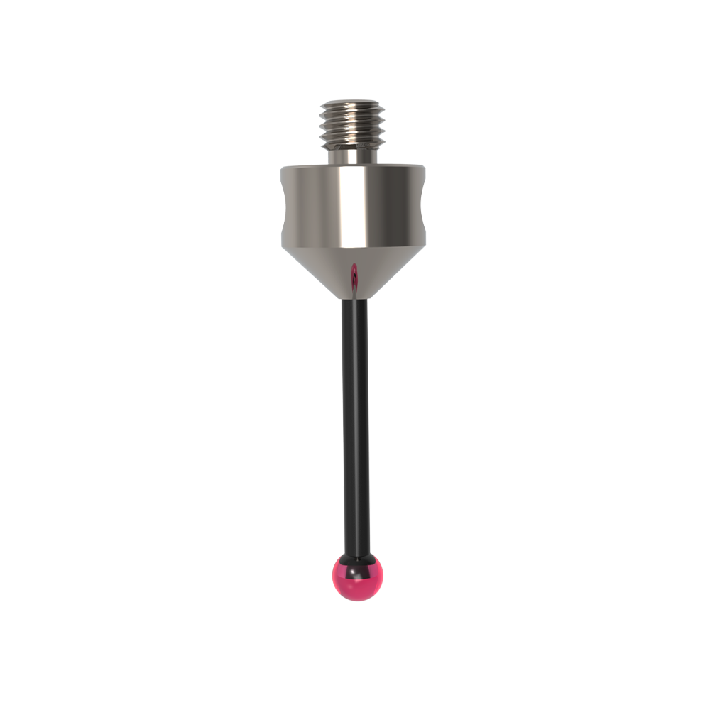 ITP Straight Styli - Type A - Ruby Ball - M5 Thread x 33.5mm Overall Length - THM504011033