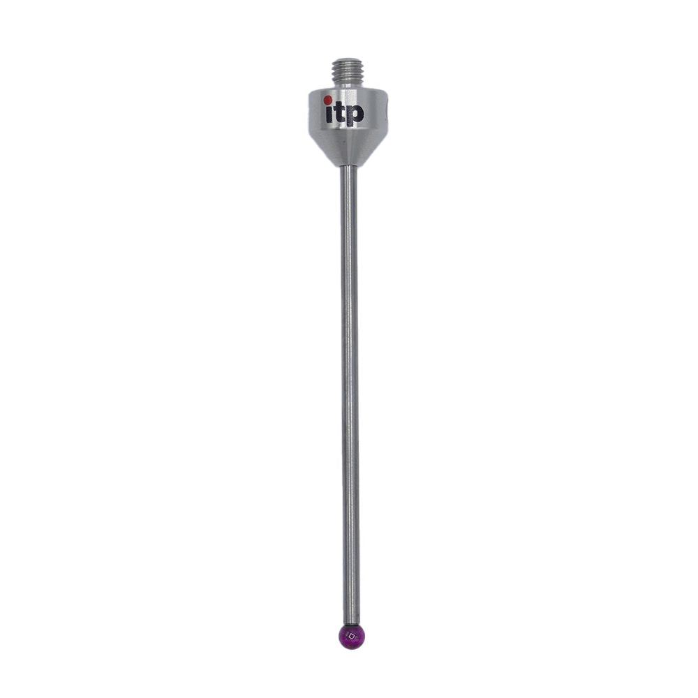 ITP Straight Styli - Type A - Ruby Ball - M5 Thread x 82mm Overall Length - THM504012080