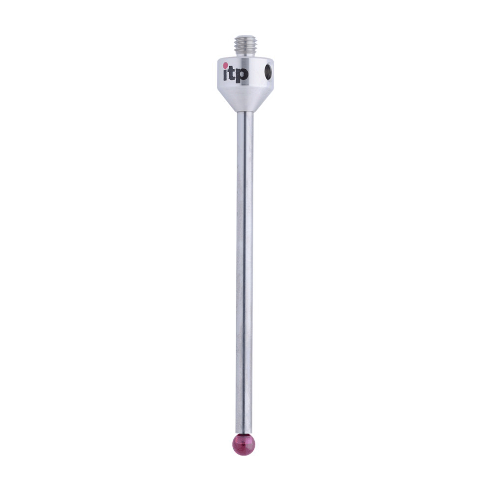 ITP Straight Styli - Type A - Ruby Ball - M5 Thread x 82.5mm Overall Length - THM505012080