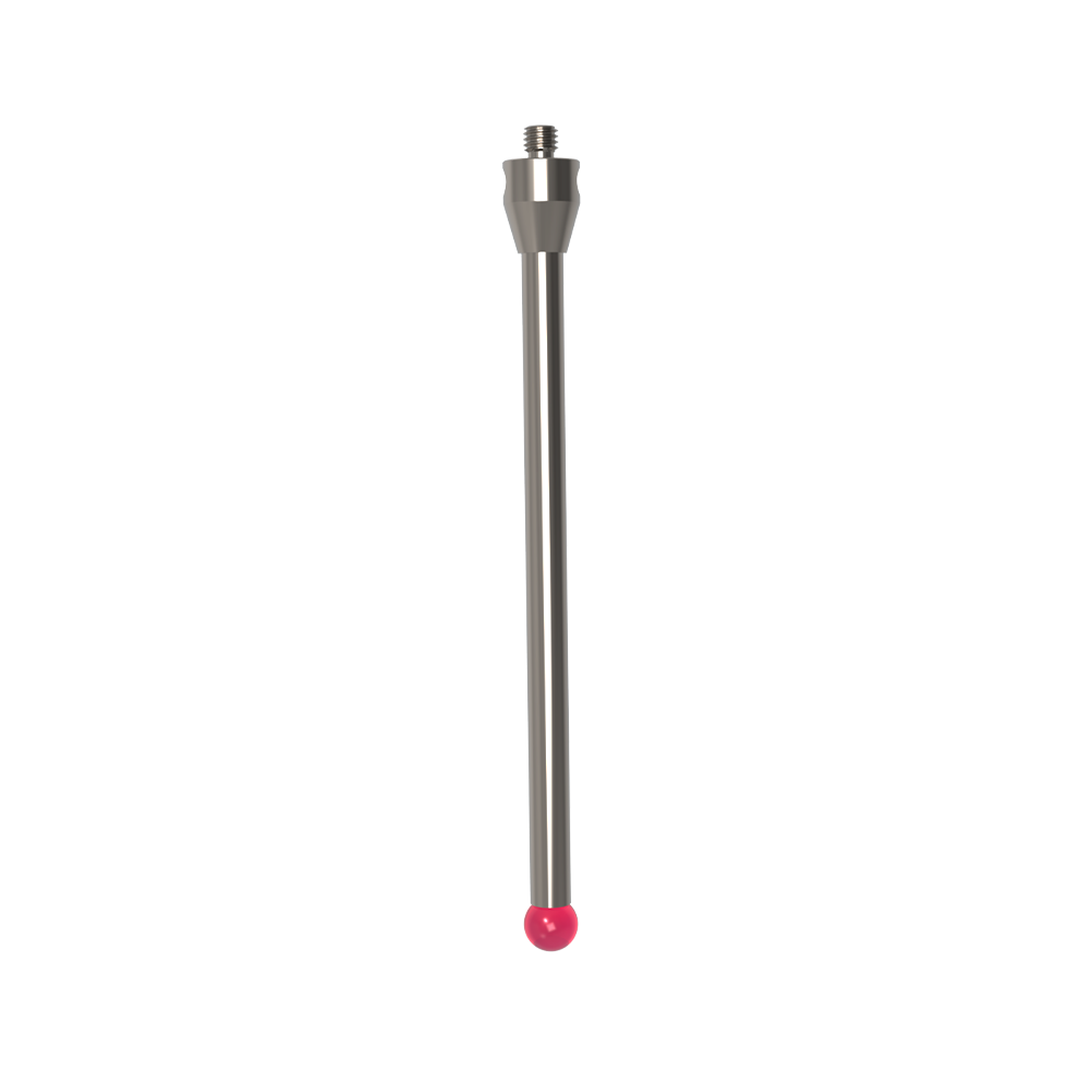 ITP Straight Styli - Type A - Ruby Ball - M5 Thread x 114.5mm Overall Length - THM508011114