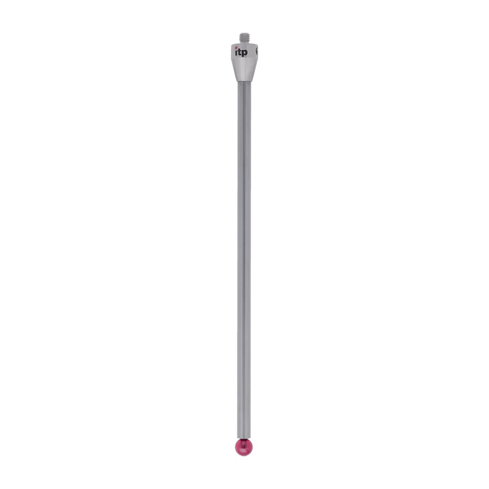ITP Straight Styli - Type A - Ruby Ball - M5 Thread x 180mm Overall Length - THM508012176