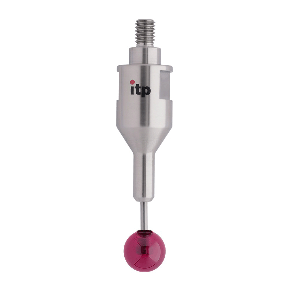 ITP Straight Styli - Type C - Ruby Ball - M6 Thread x 59mm Overall Length - THM6R12016059