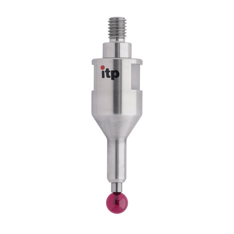 ITP Straight Styli - Type C - Ruby Ball - M6 Thread x 49mm Overall Length - THM6R6016049