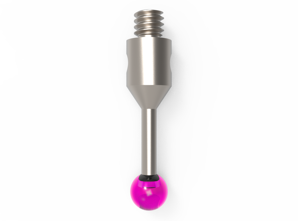 ITP Straight Styli - Type A - Ruby Ball - M2 Thread x 11.25mm Overall Length - TIM202503011