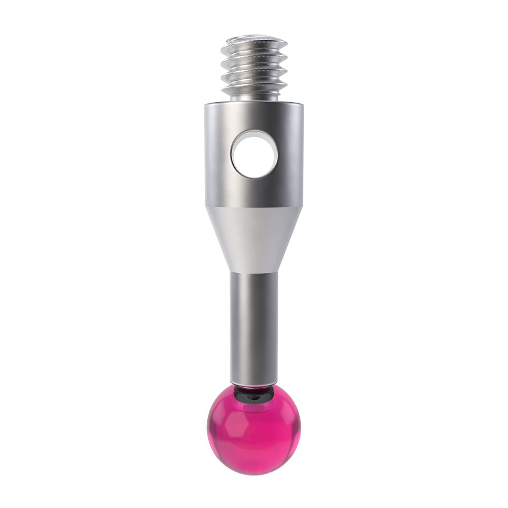 ITP Straight Styli - Type A - Ruby Ball - M2 Thread x 11.5mm Overall Length - TIM203003011