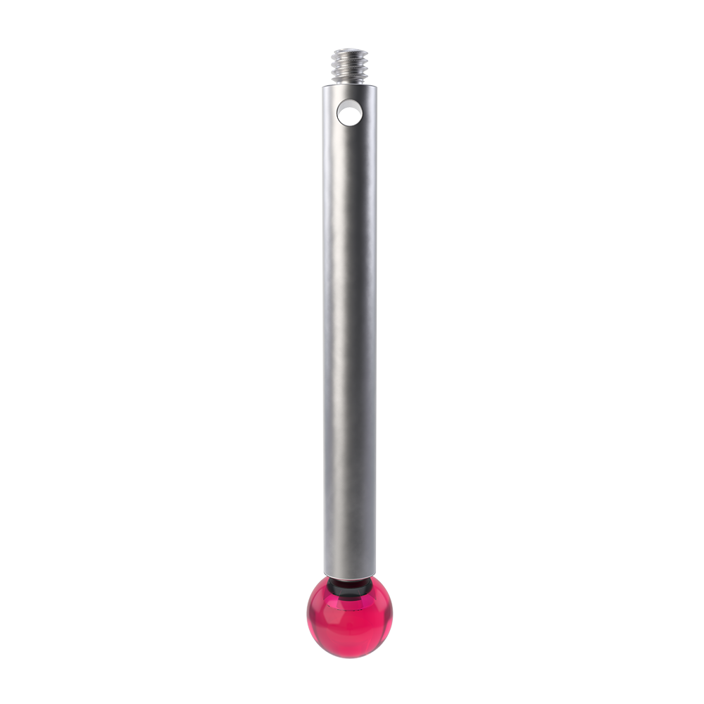 ITP Straight Styli - Type J - Ruby Ball - M2 Thread x 32mm Overall Length - TIM205003032