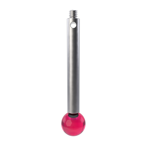 ITP Straight Styli - Type J - Ruby Ball - M2 Thread x 28mm Overall Length - TIM206003028