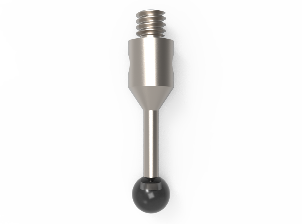 ITP Straight Styli - Type A - Silicon Nitride Ball - M2 Thread x 11.25mm Overall Length - TIM2S2503011