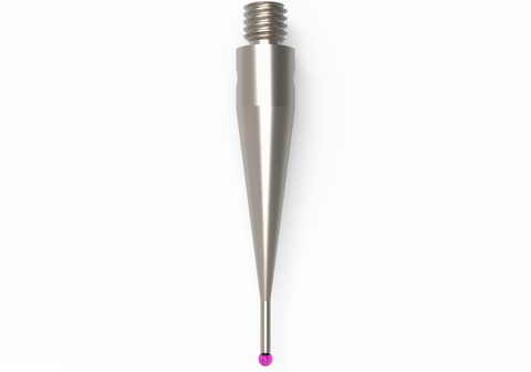ITP Straight Styli - Type A - Ruby Ball - M3 Thread x 21.5mm Overall Length - TIM301004021