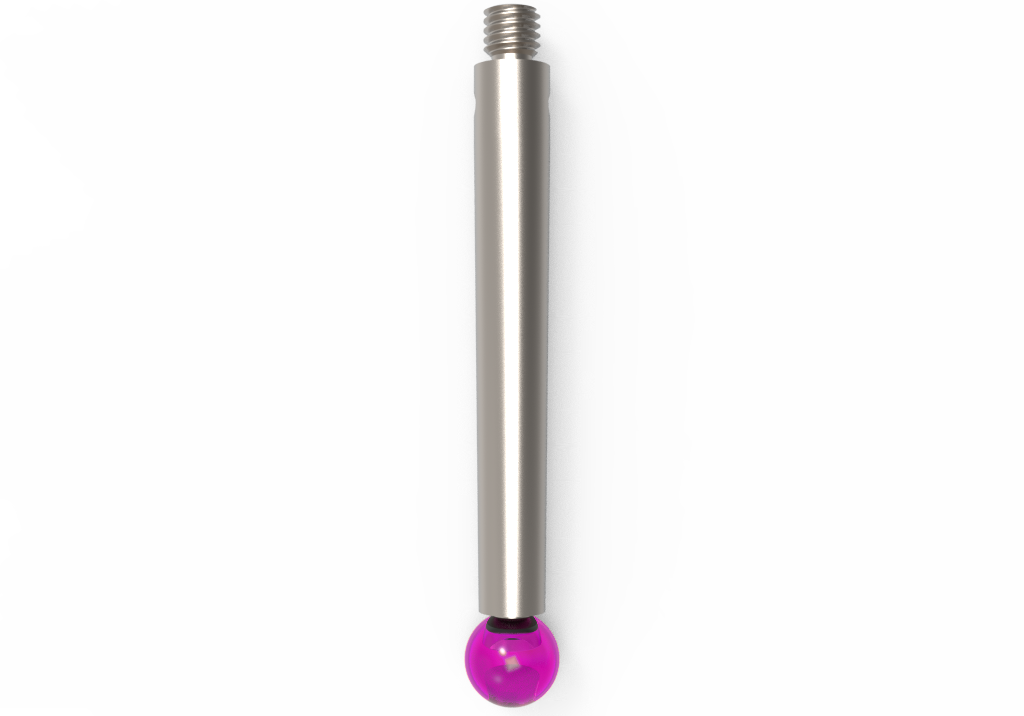 ITP Straight Styli - Type J - Ruby Ball - M3 Thread x 33.5mm Overall Length - TIM3050R4033