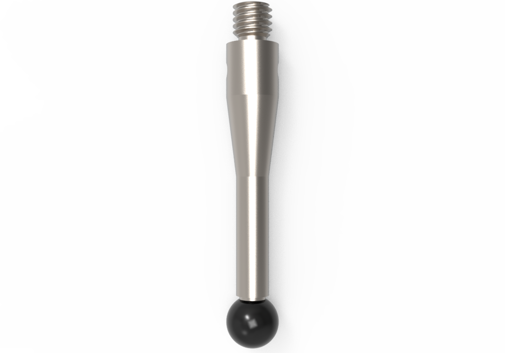 ITP Straight Styli - Type A - Silicon Nitride Ball - M3 Thread x 23mm Overall Length - TIM3S4004023