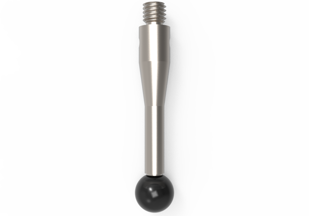 ITP Straight Styli - Type A - Silicon Nitride Ball - M3 Thread x 23.5mm Overall Length - TIM3S50R4023